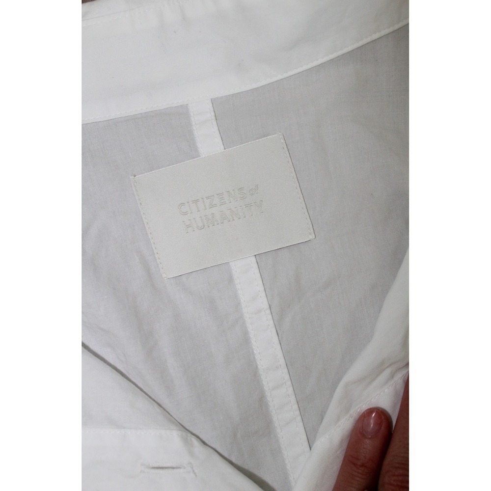 Citizens of Humanity Francis Corset Shirt White Button Down Women's Size S NWT - Picture 4 of 11